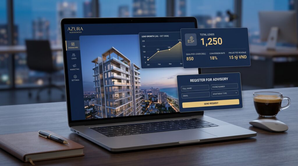 Website BĐS 2026: Không Chỉ Đẹp, Mà Phải Tạo Được Lead Thật